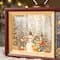 Glitzhome® 7.5" Lighted TV with Snowman Waterglobe